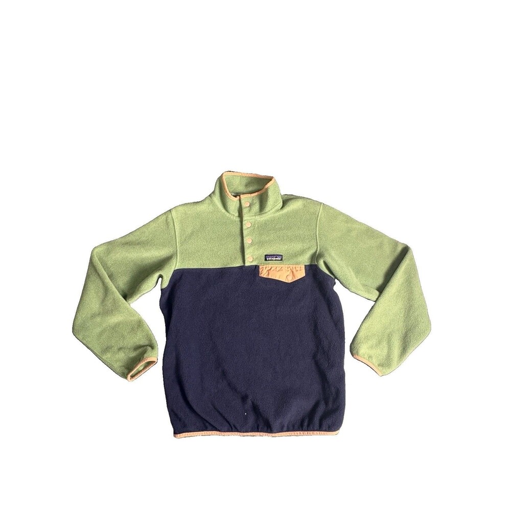 Patagonia Synchilla Snap-T Fleece Pullover Women’s S Green Blue